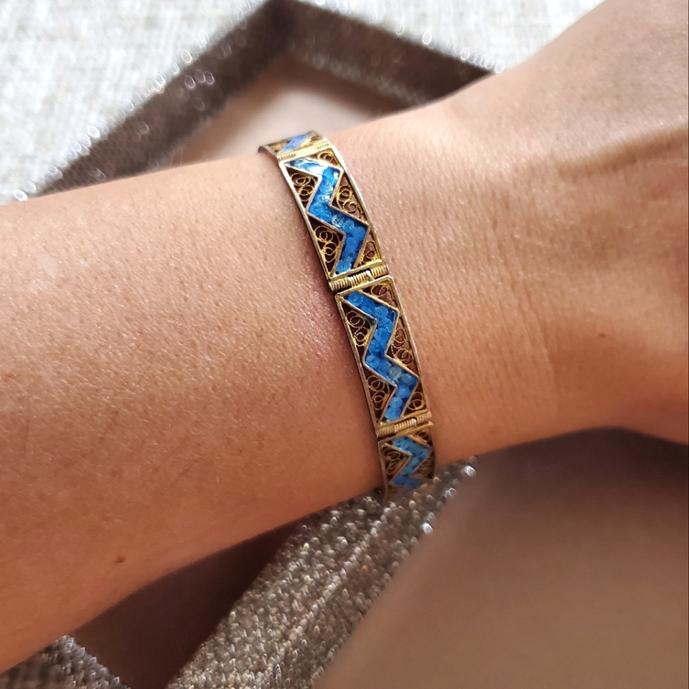 Vintage Italian Gold Fill Link Bracelet